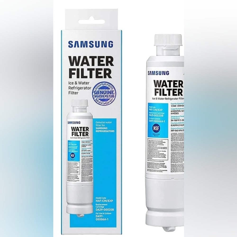 SAMSUNG Genuine Filter for Refrigerator Water and Ice, Carbon Block Filtration